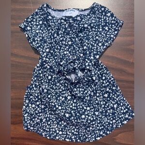 Navy Floral Toddler Dress